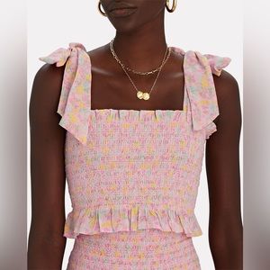 LoveShackFancy Norleen Crop Top